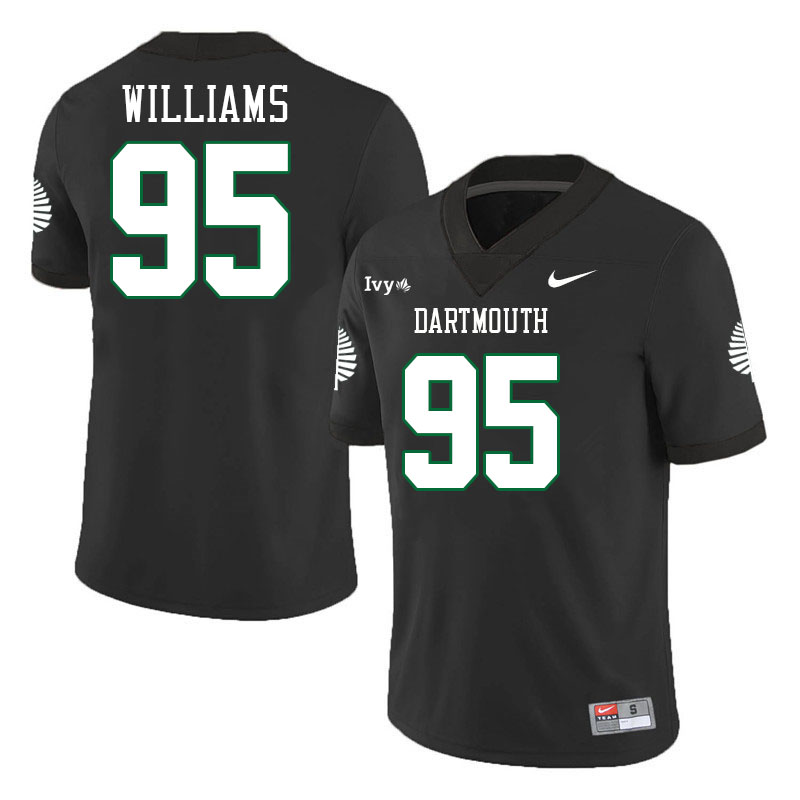 Dartmouth Big Green #95 Bruce Williams College Football Jerseys,Uniforms Stitched-Black